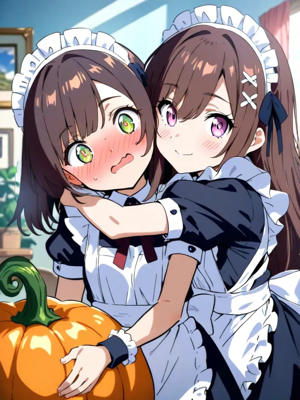 準備するメイドさん