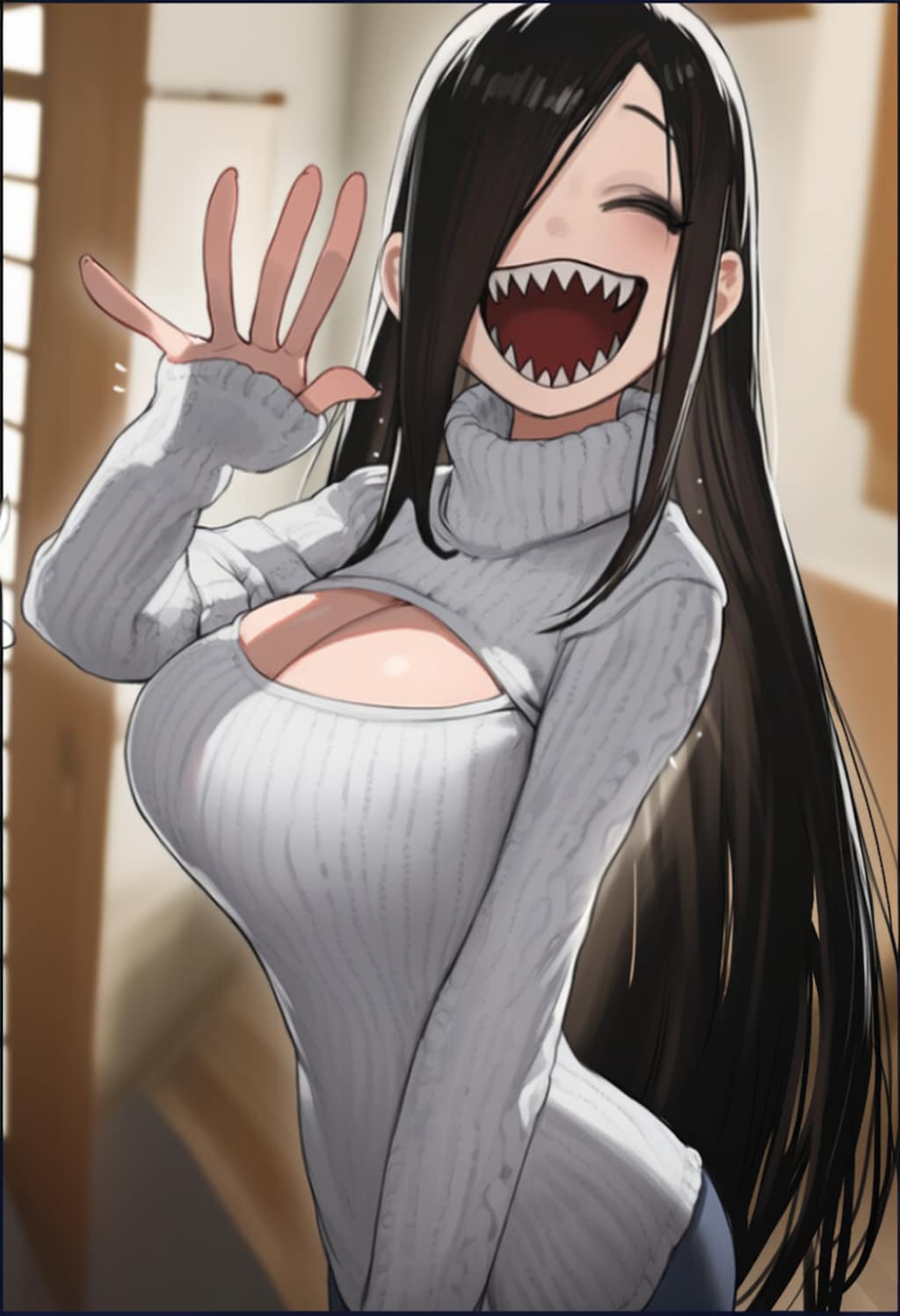 Sadako in sweater