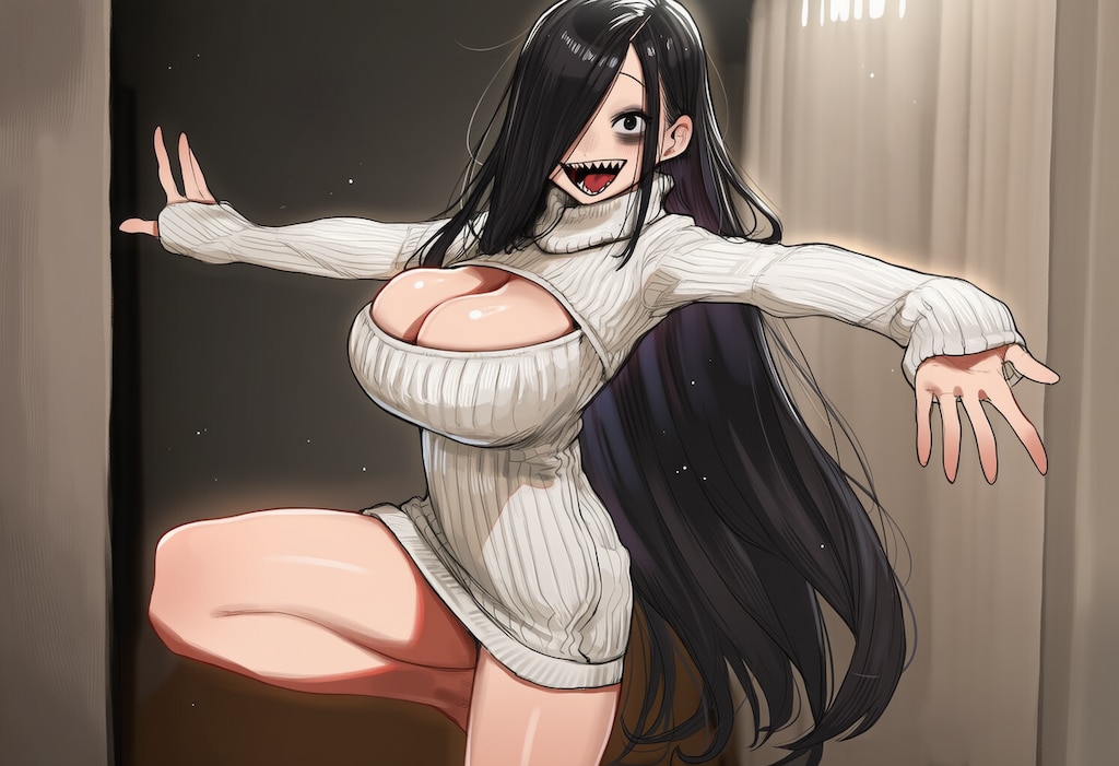 Sadako in sweater
