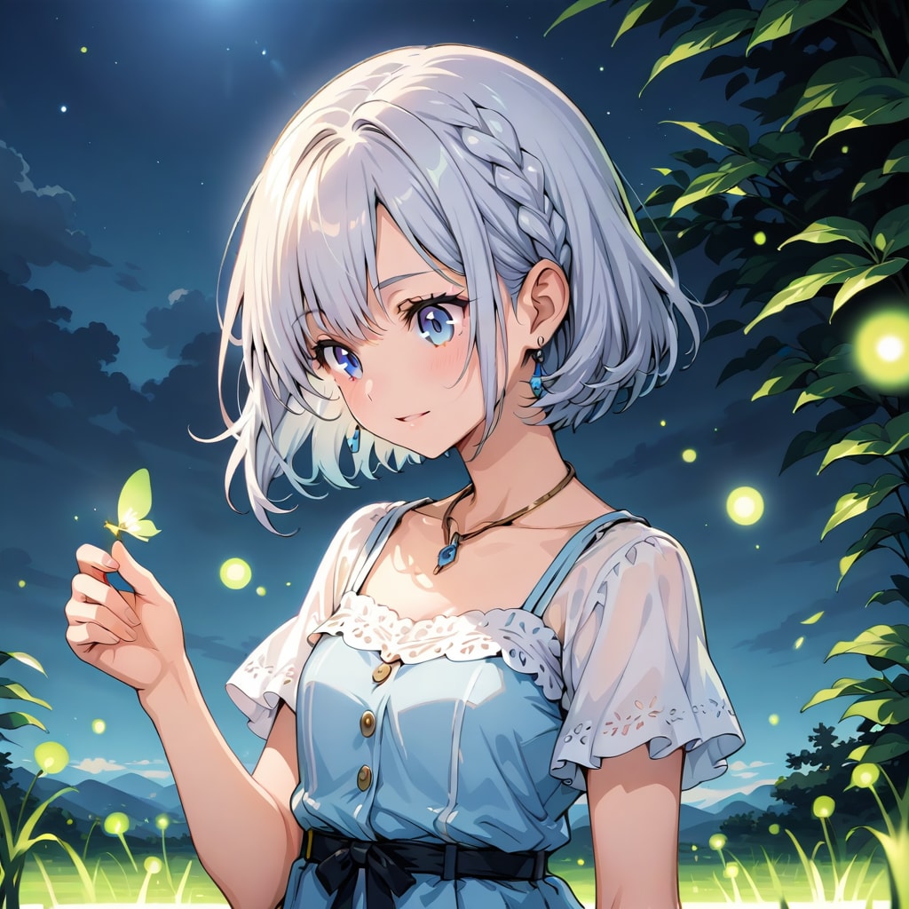 月明かりに