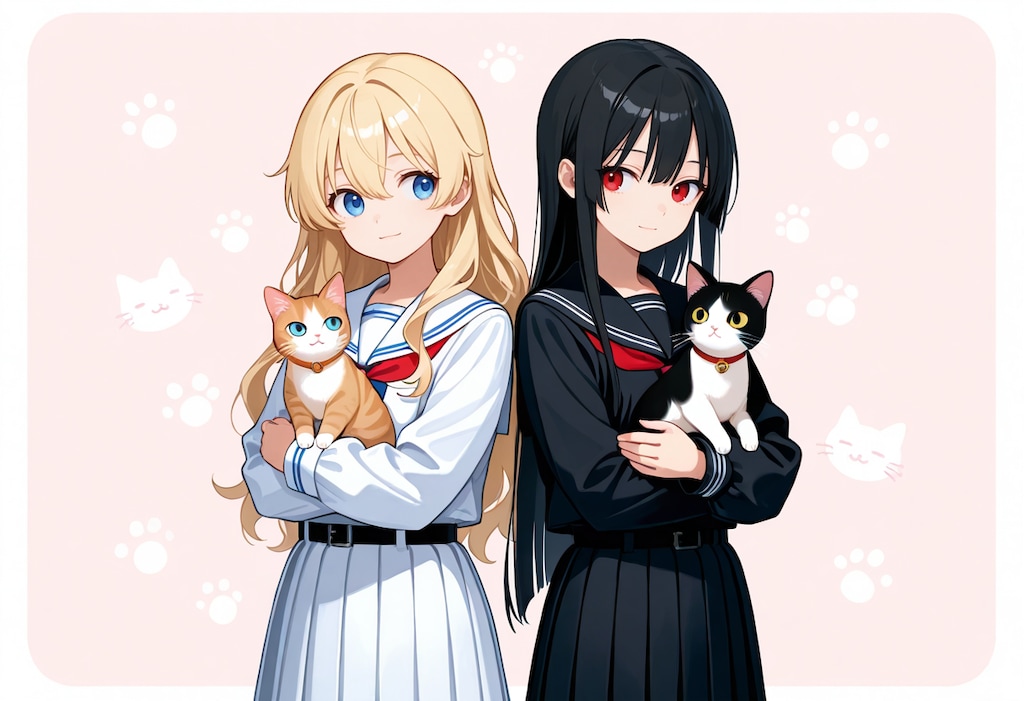 ちちぷいちゃんとししょちゃんと猫