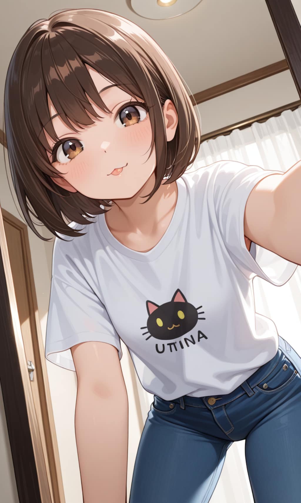 自撮りちゃん　～ラフな格好～