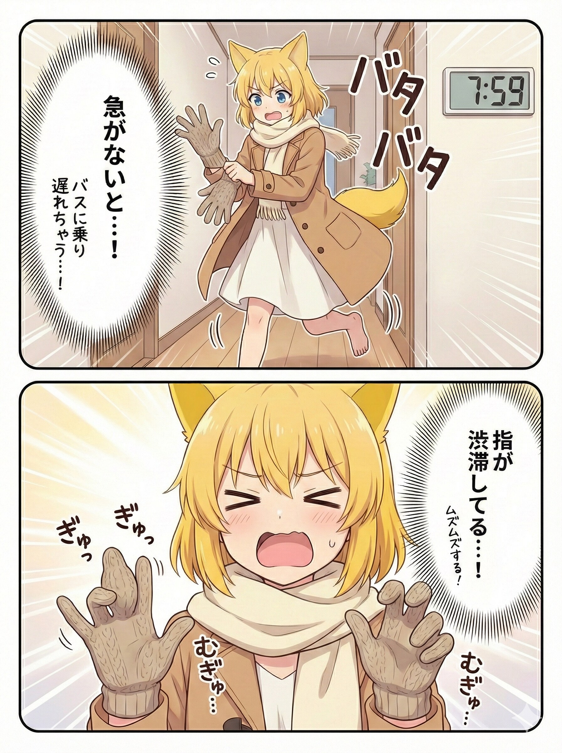 焦ると余計面倒なことになると身をもって教えてくれるキツネ | の人気AIイラスト・グラビア