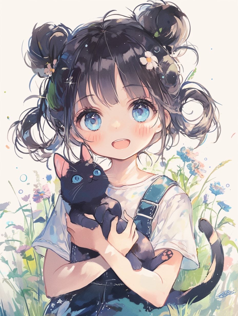 猫🐈とおだんごちゃん🍡✨154 | の人気AIイラスト・グラビア