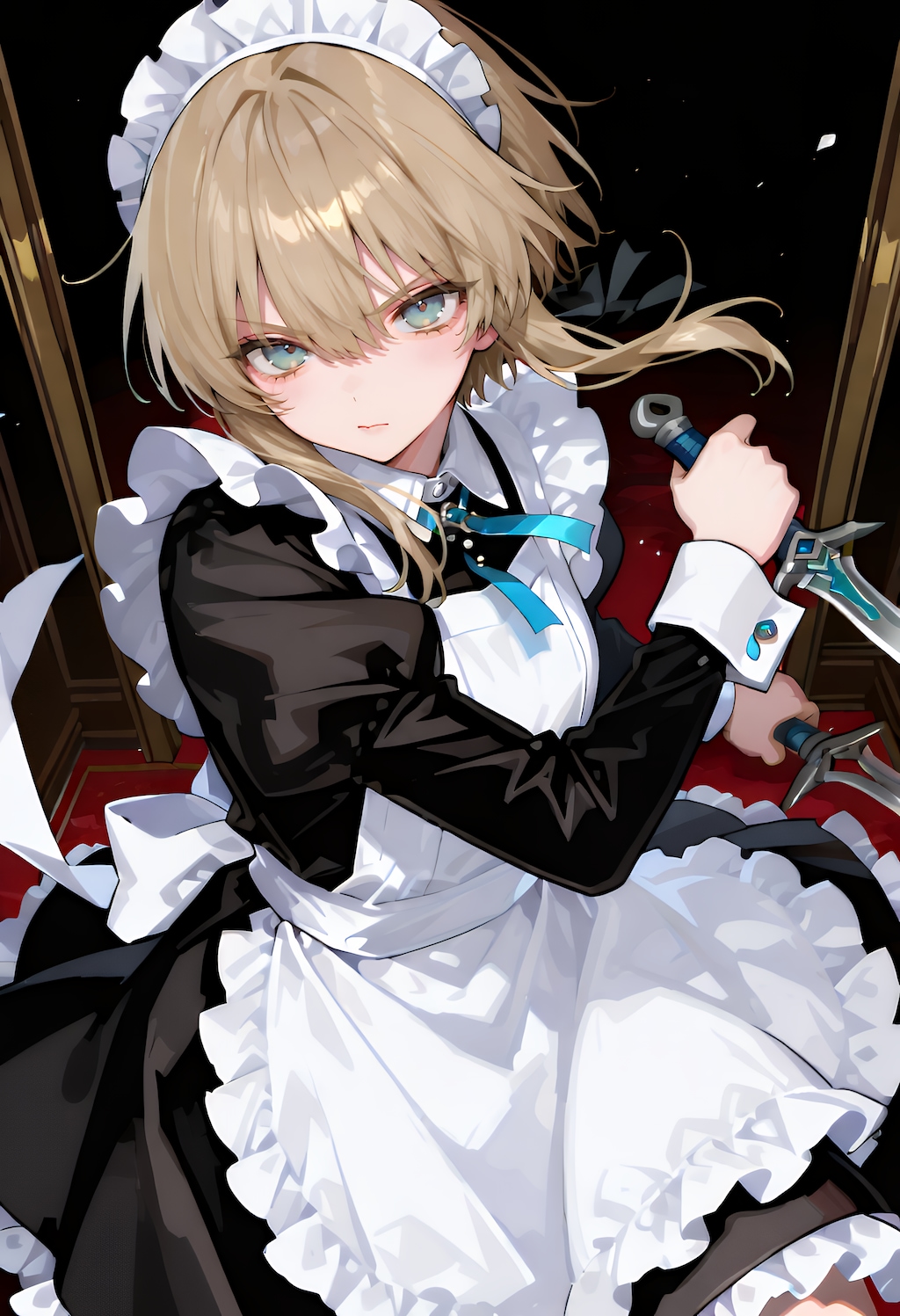 使用人の双短刀