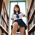キャタスで本を探す女子　2 2枚目