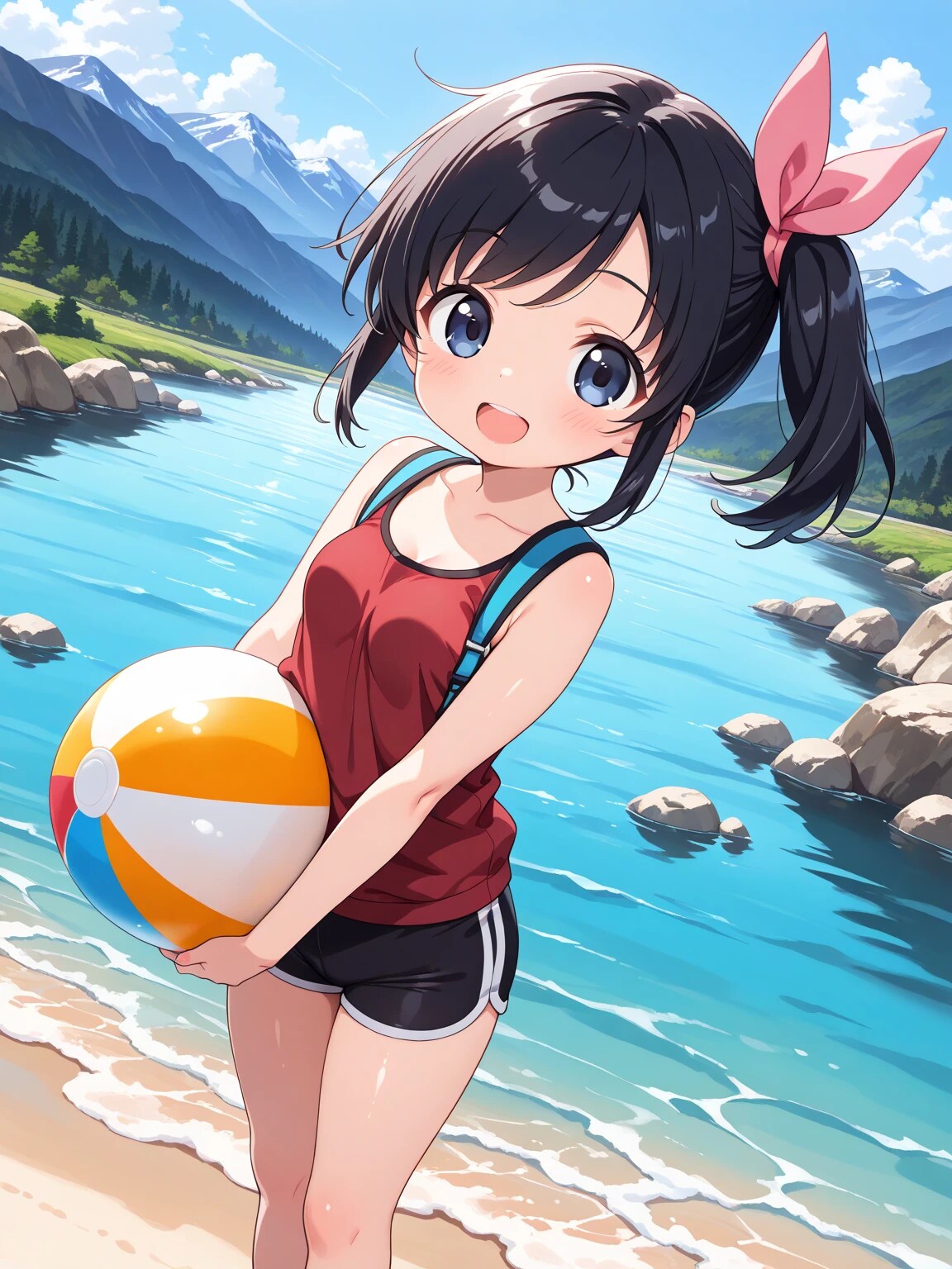 さやかちゃんの川遊び