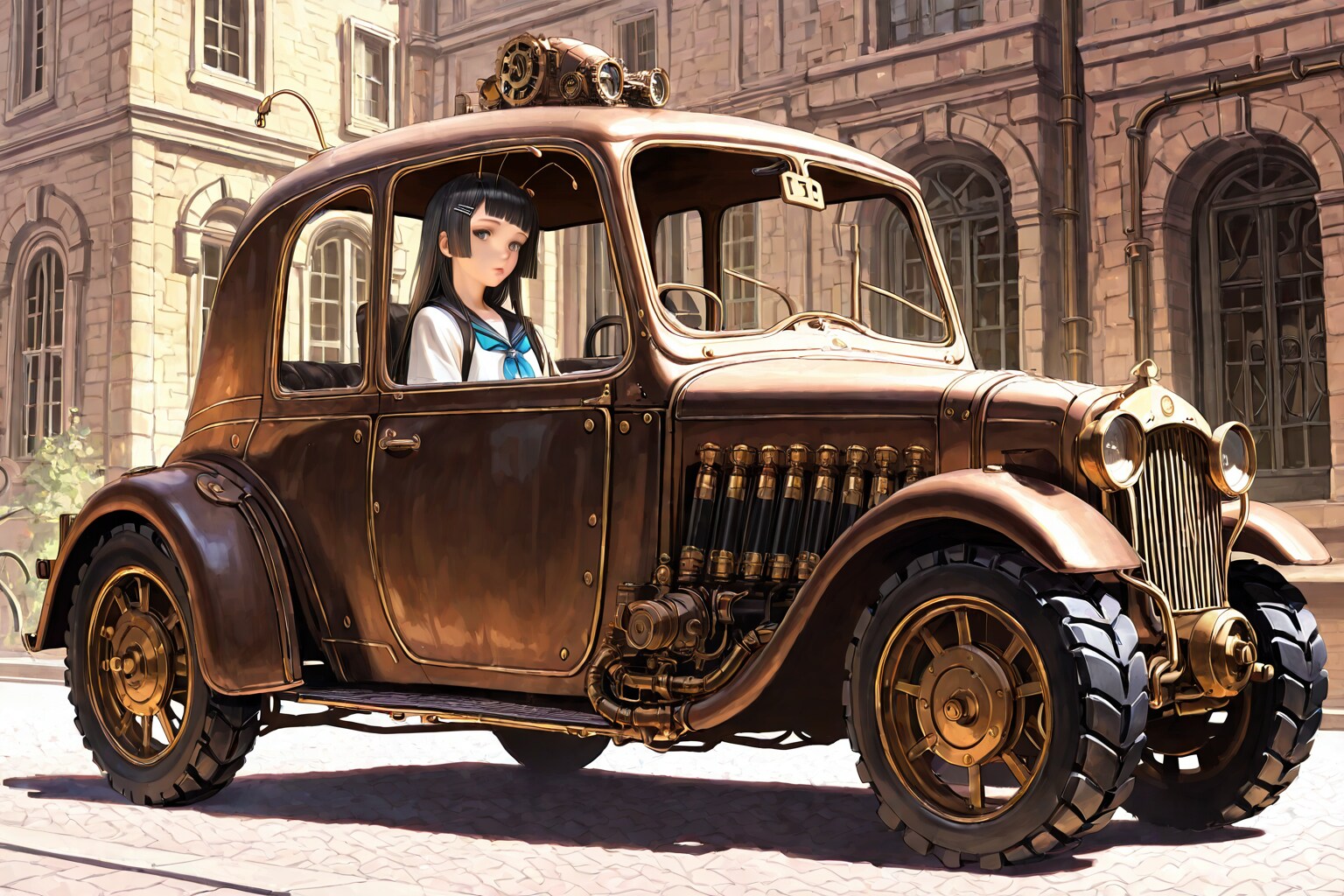 BONSAI + スチームパンク + 車 | の人気AIイラスト・グラビア