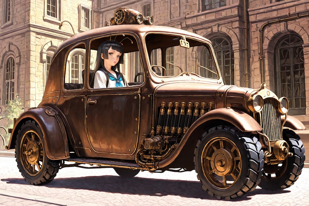 BONSAI + スチームパンク + 車