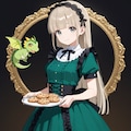 アマーリアさんとダンテさんがいつもの猫娘さんが働く喫茶店を手伝って下さるファンアートコラボレーション 2枚目