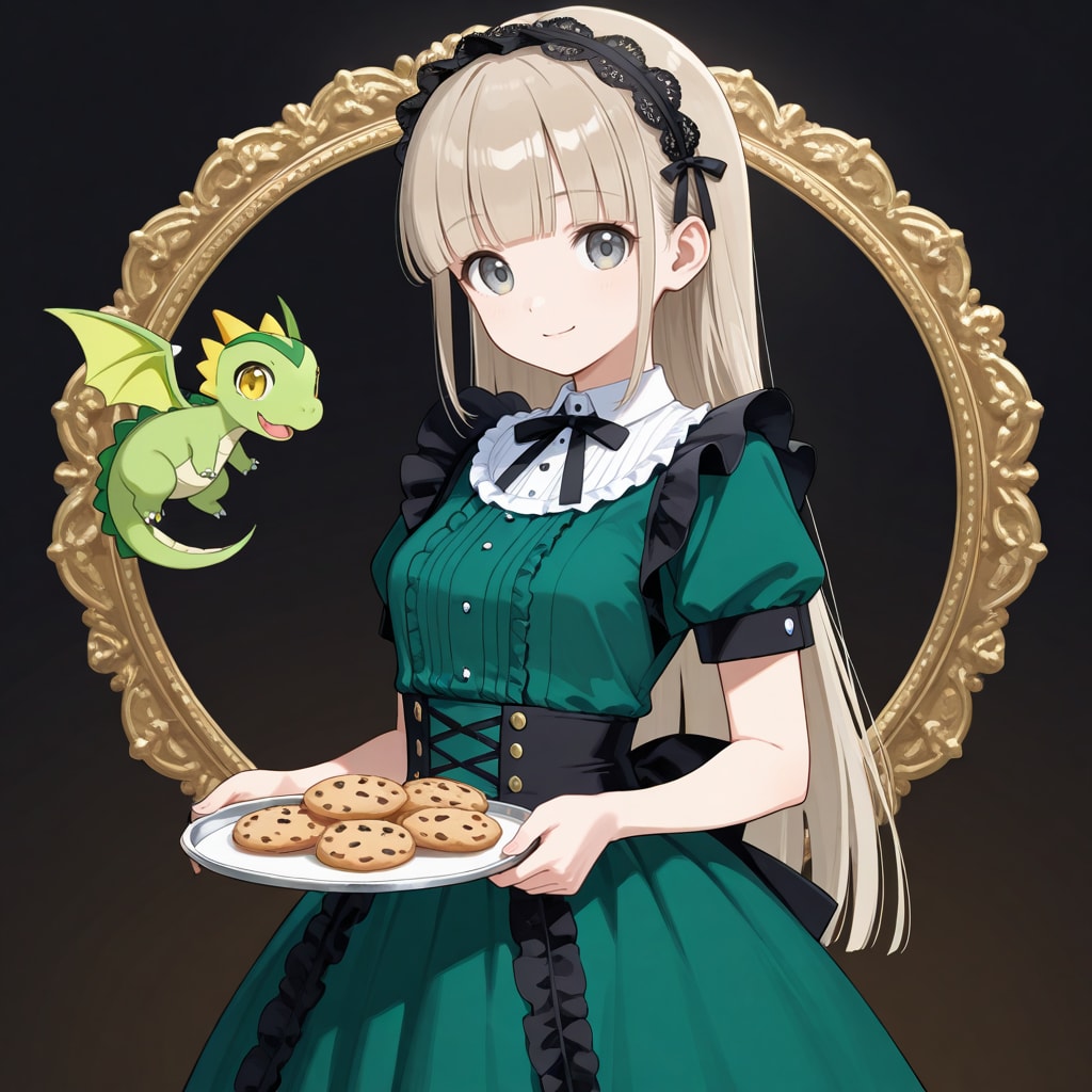 アマーリアさんとダンテさんがいつもの猫娘さんが働く喫茶店を手伝って下さるファンアートコラボレーション