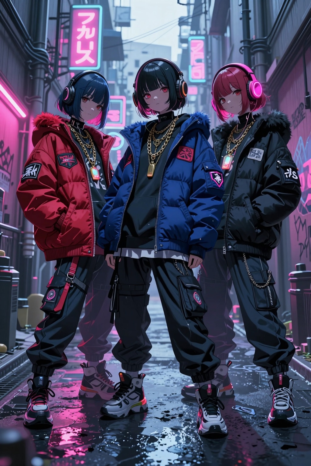 路地裏の少女たち