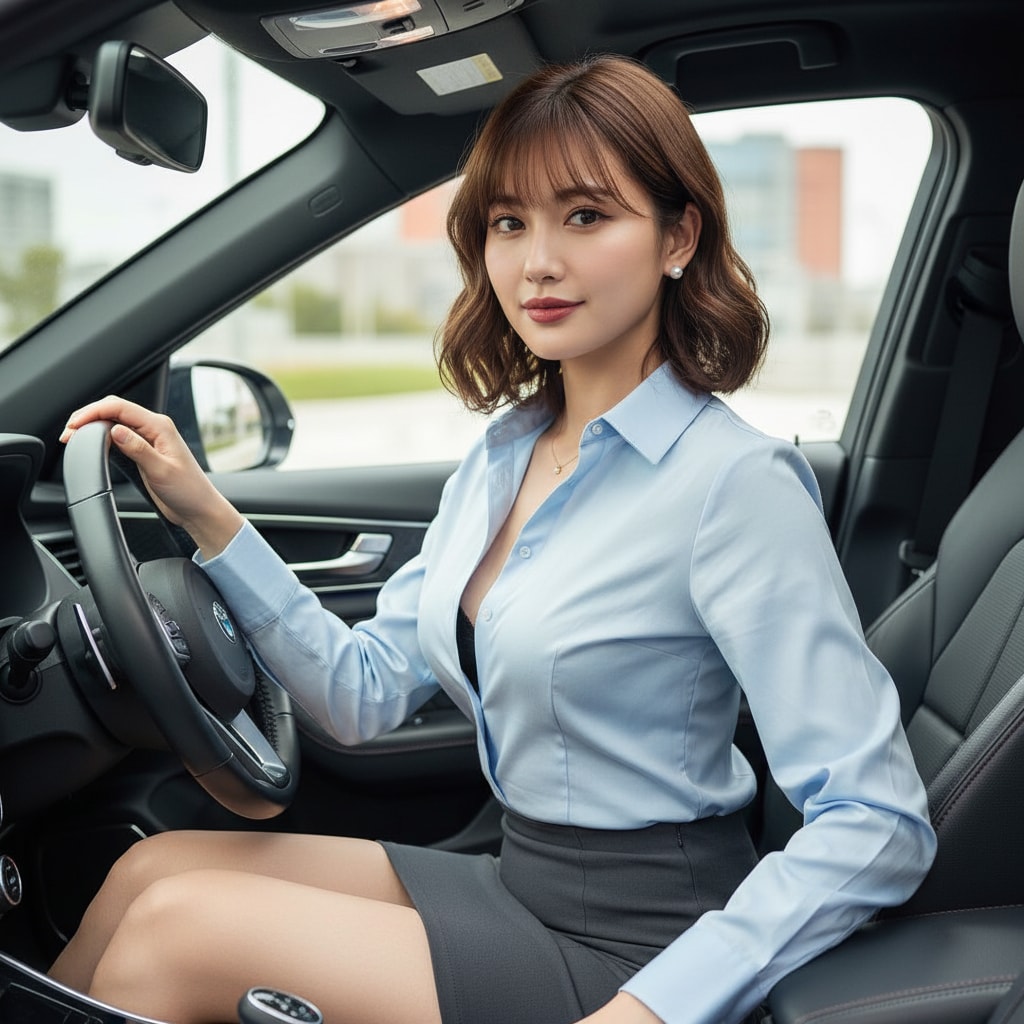 私の運転、乗る？