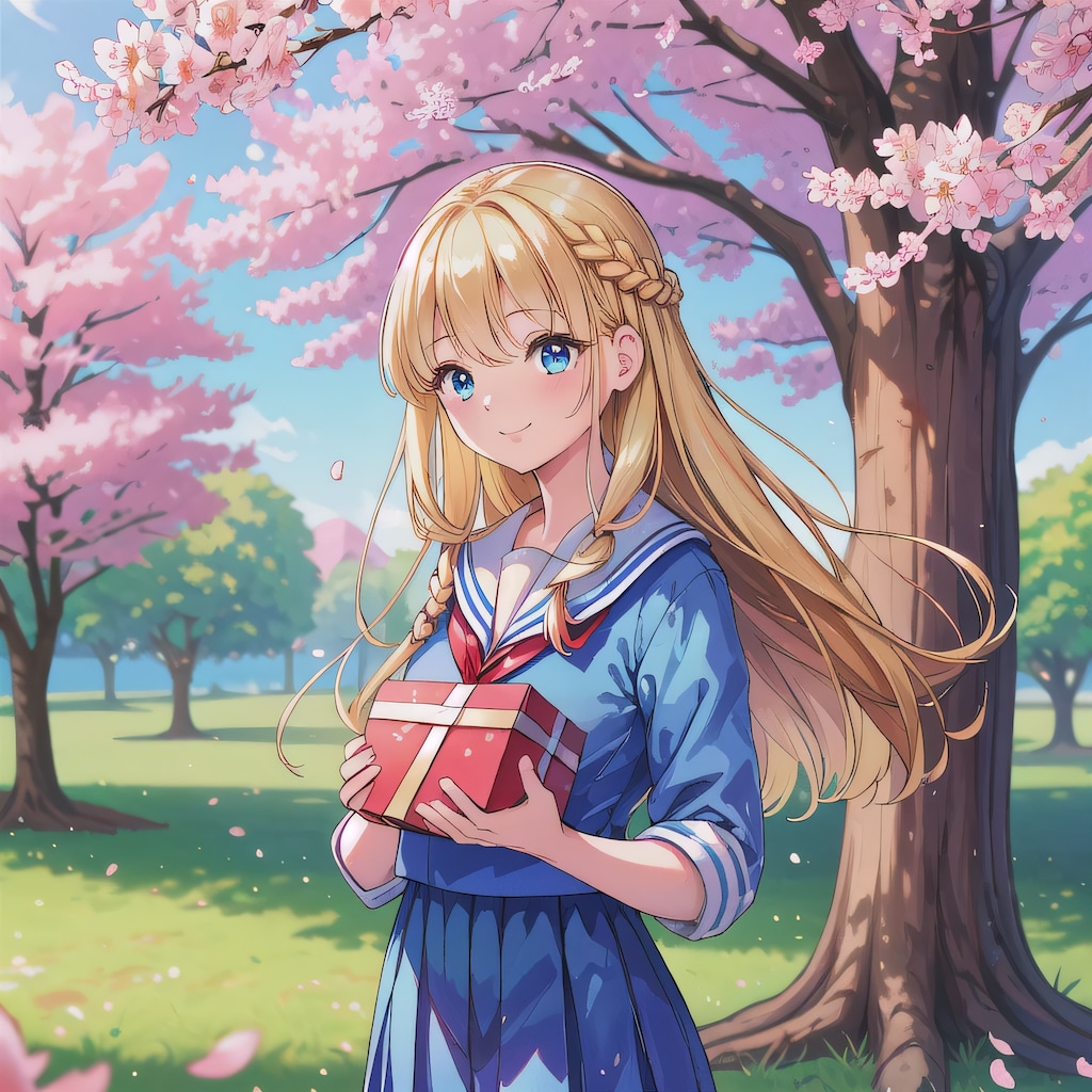 金髪ロングでセーラー服の少女１４