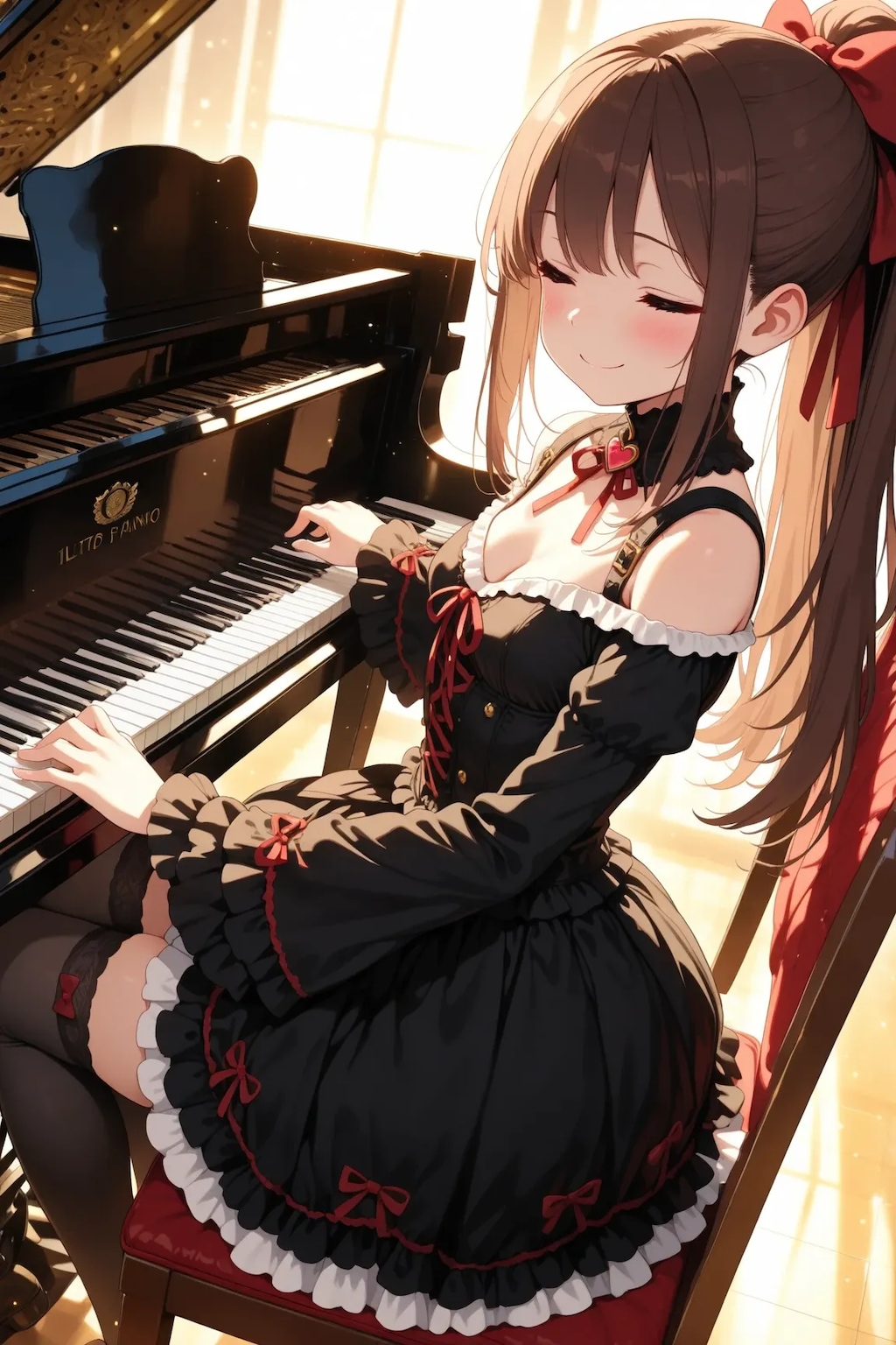 ピアノを演奏する♪凛々花