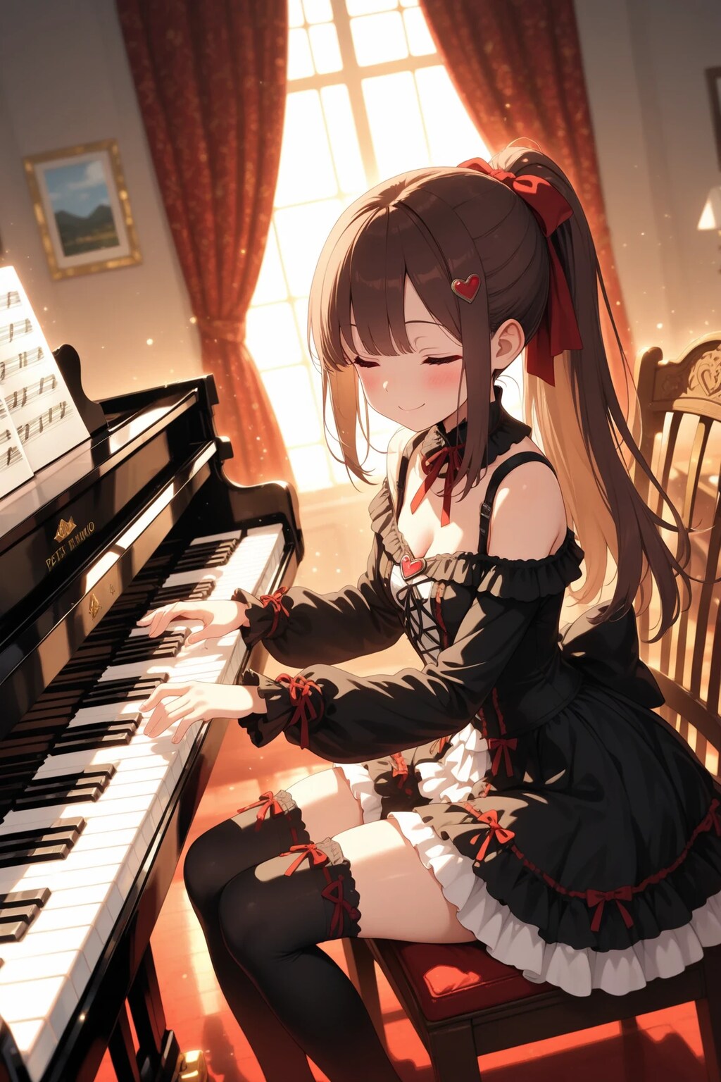 ピアノを演奏する♪凛々花