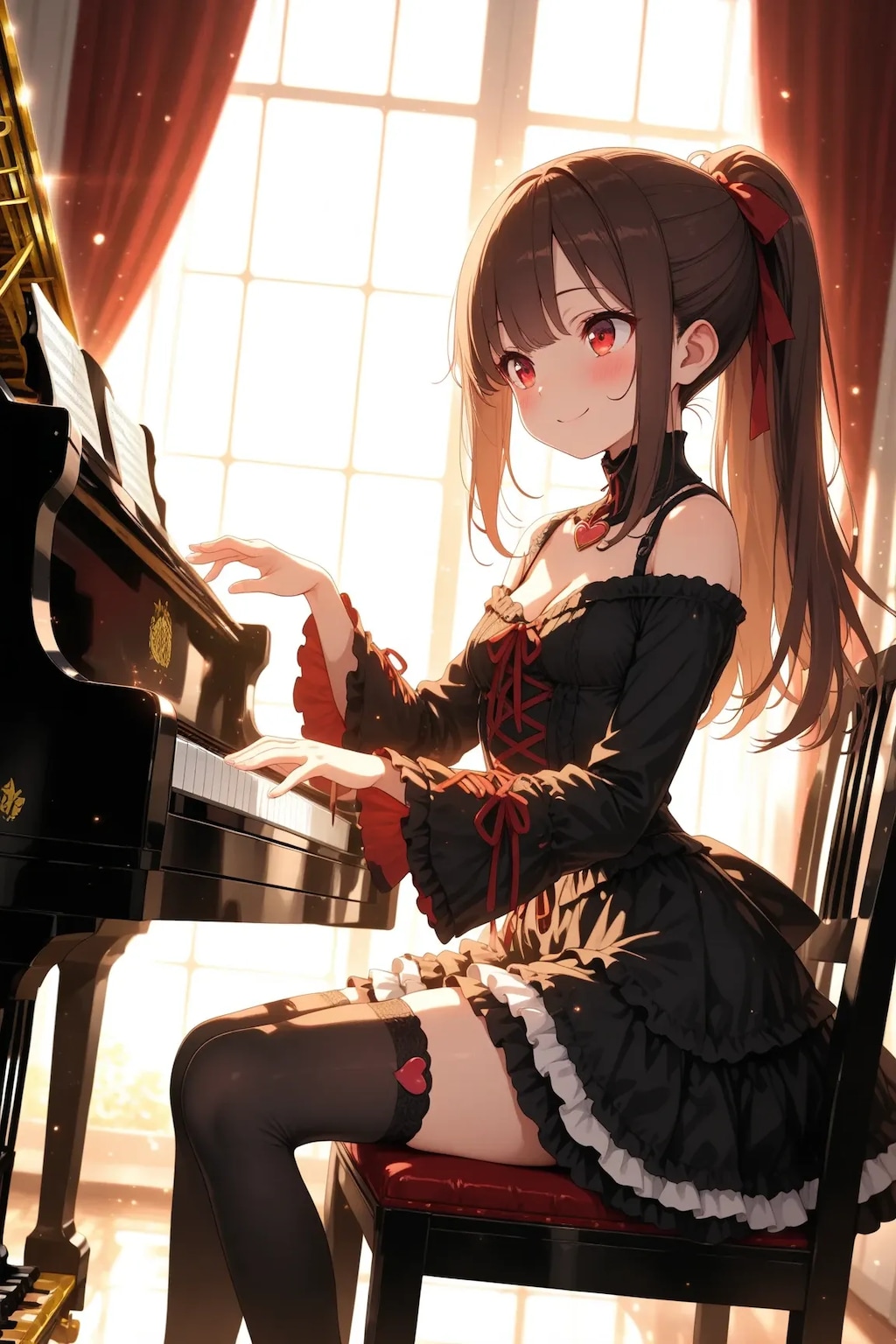 ピアノを演奏する♪凛々花