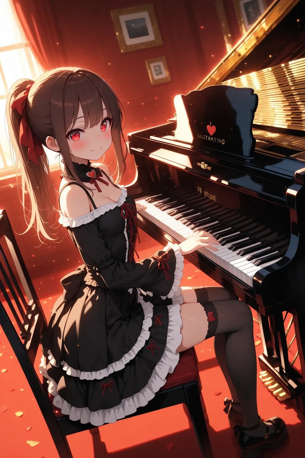 ピアノを演奏する♪凛々花