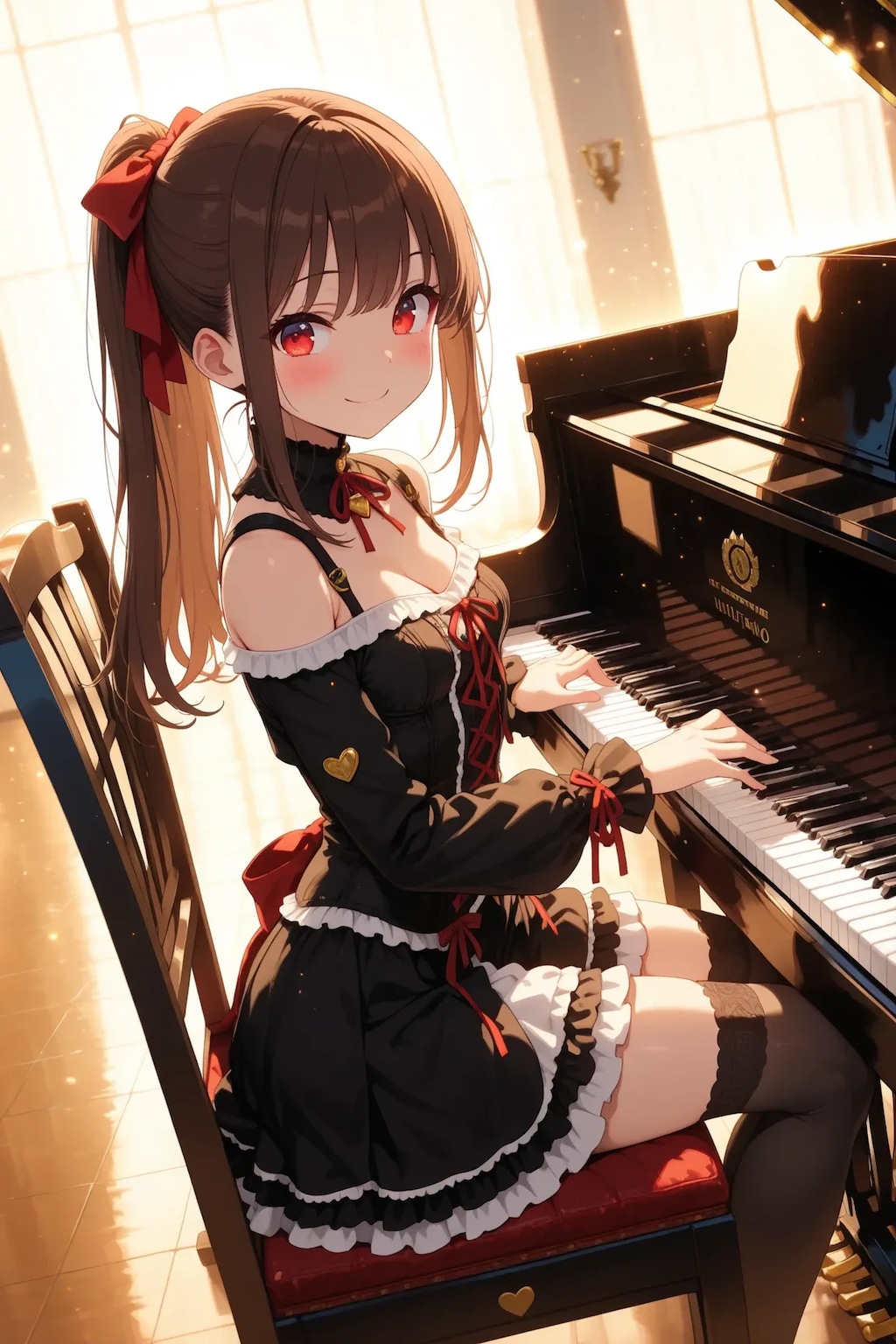 ピアノを演奏する♪凛々花