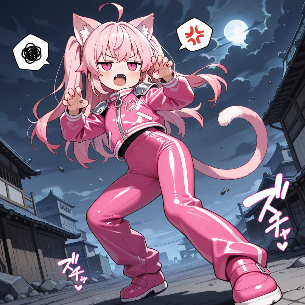 ねこちゃんの必殺技！！「引っ掻きかぶりつきっ！！」