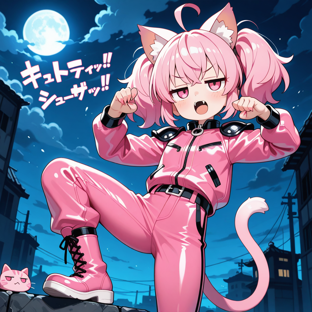 ねこちゃんの必殺技！！「引っ掻きかぶりつきっ！！」