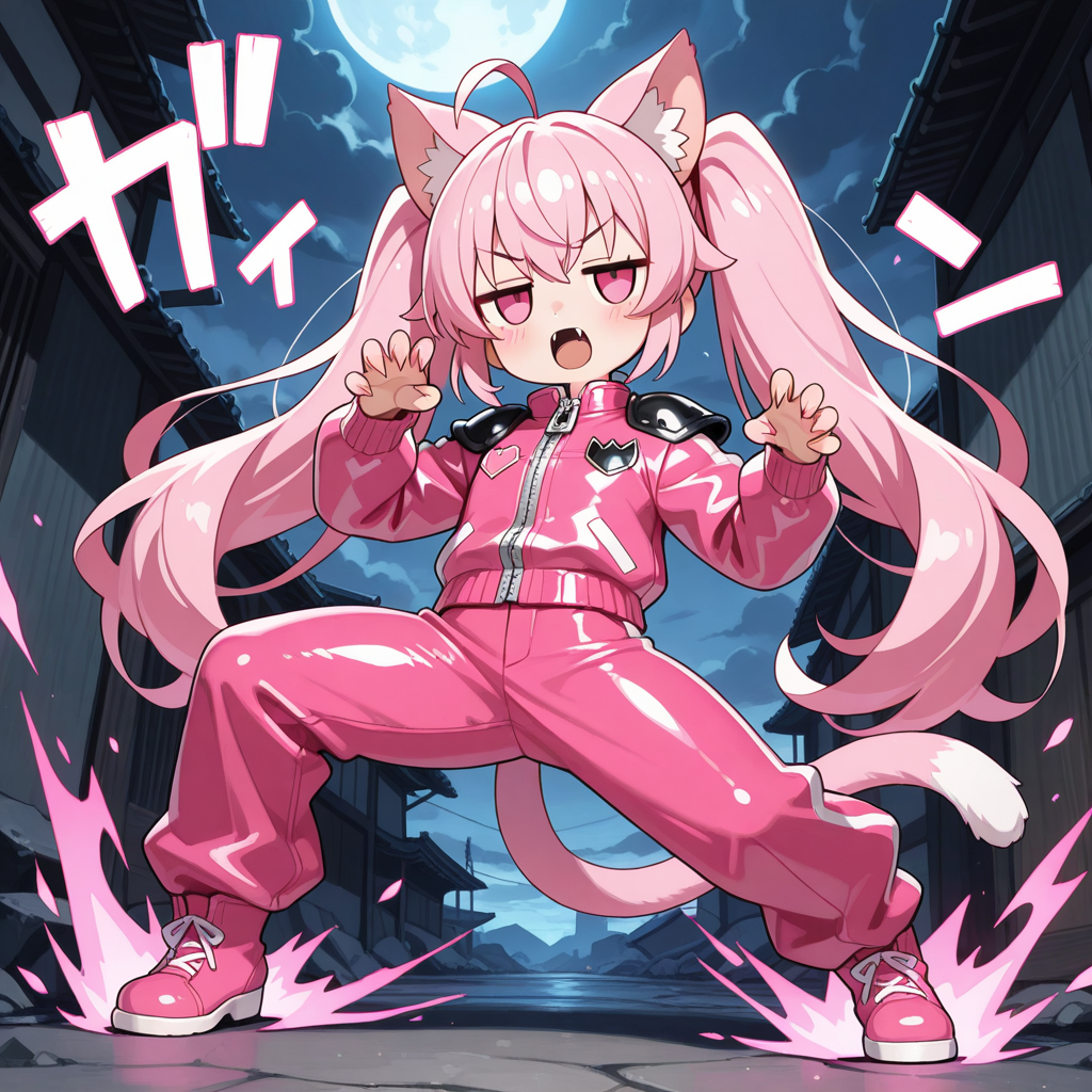 ねこちゃんの必殺技！！「引っ掻きかぶりつきっ！！」