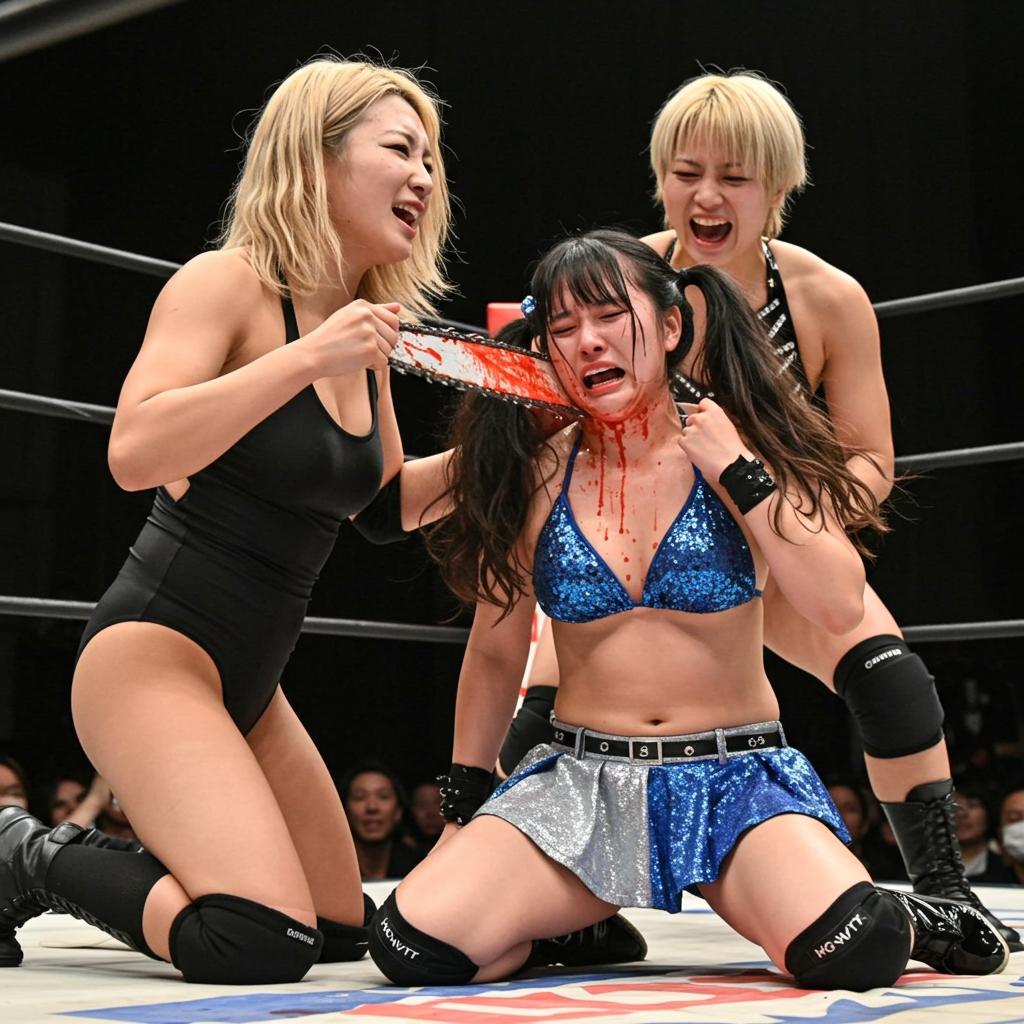 チェーンソーはMIKURUの首にも当てられた！MIKURUの運命は一体どうなってしまうのか！