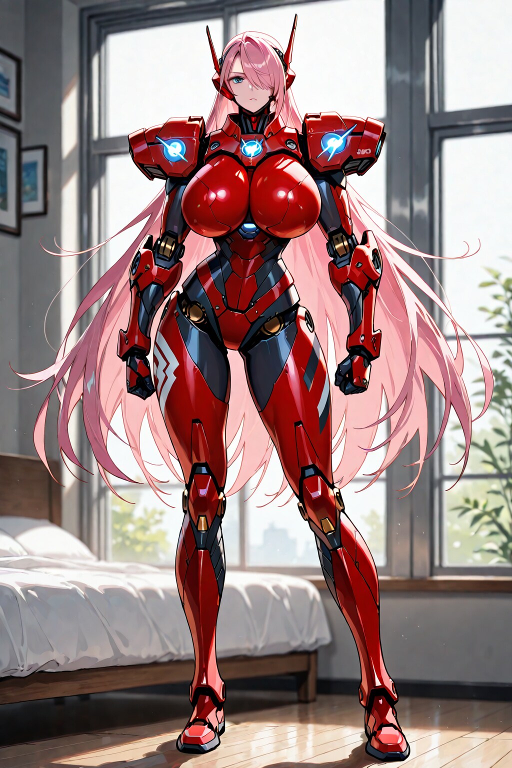 ピンク髪アンドロイド