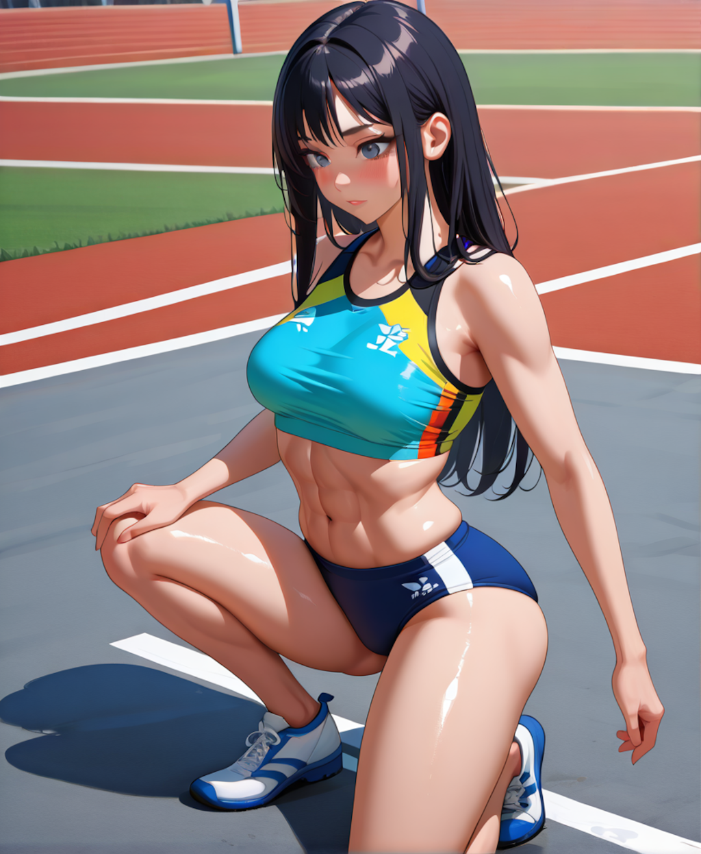 ランキング入り記念特典（おまけ）陸上バリエーション。