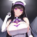 黒髪ロングむちむちエナメルナースちゃん試作 HolaraAI試作 3枚目