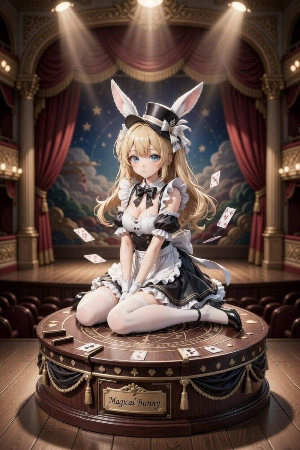 ウサギ×マジシャン×シルクハット