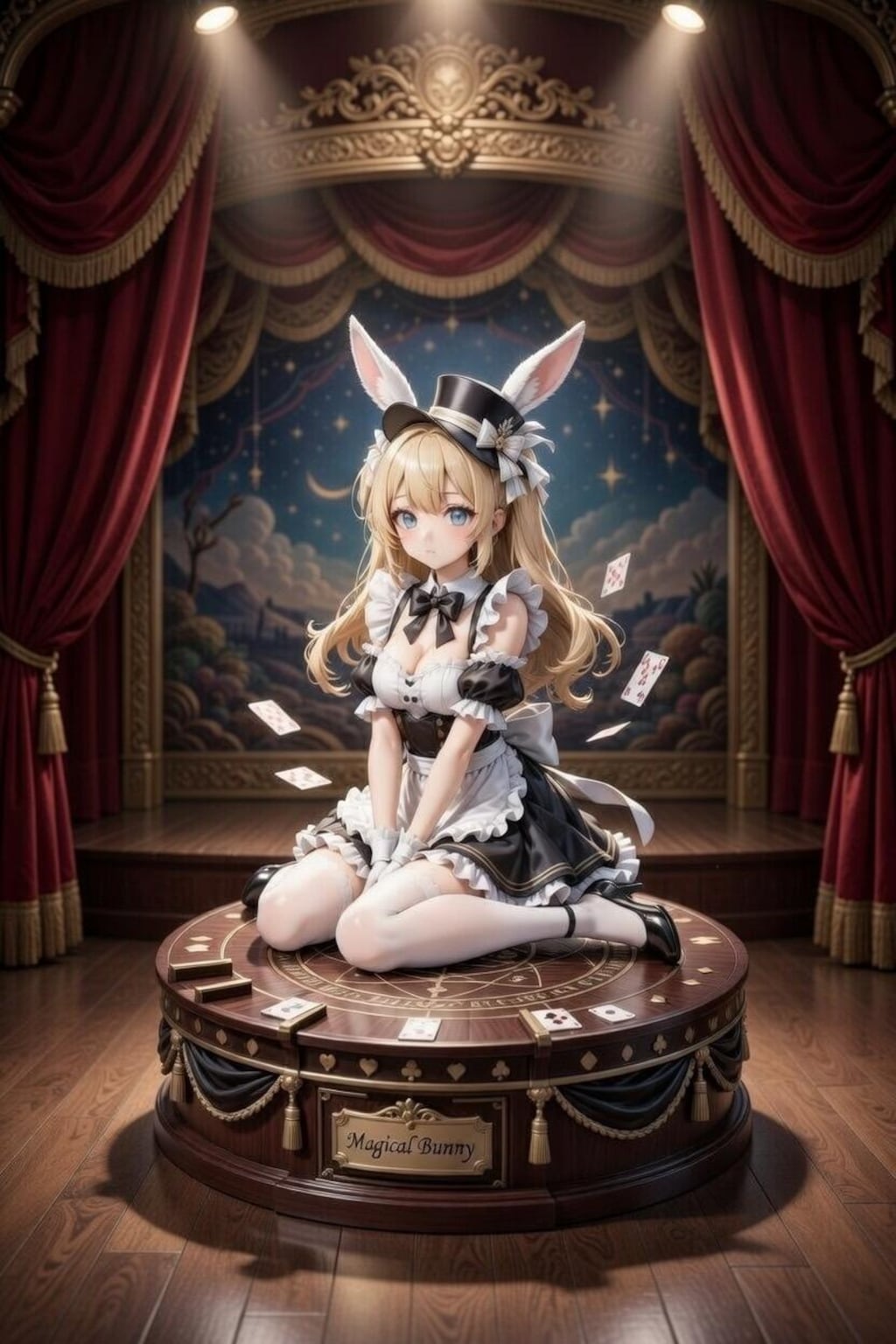 ウサギ×マジシャン×シルクハット