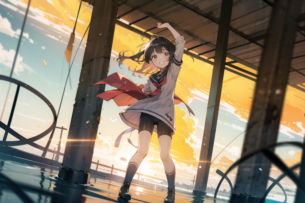 セーラーレギンス少女 : 2023.08.19