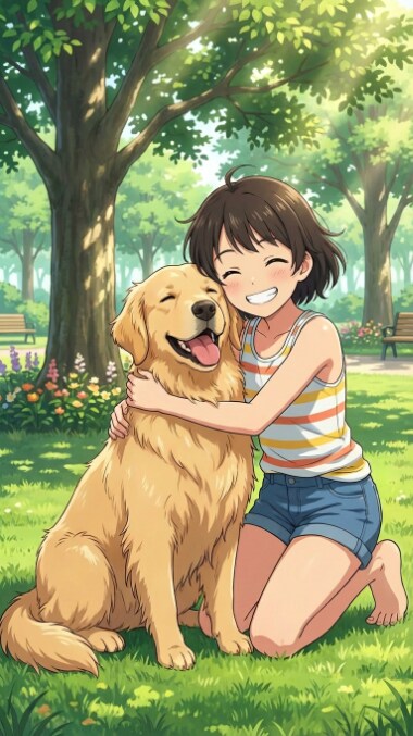わんこと一緒に全力笑顔！