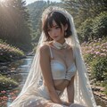 金魚と女性 4枚目