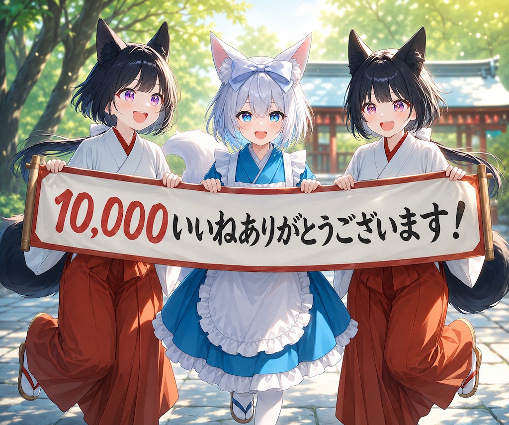 1万いいねありがとうございます