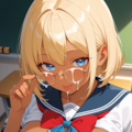 眼鏡JKにぶっかけ（３枚あるよ） 2枚目