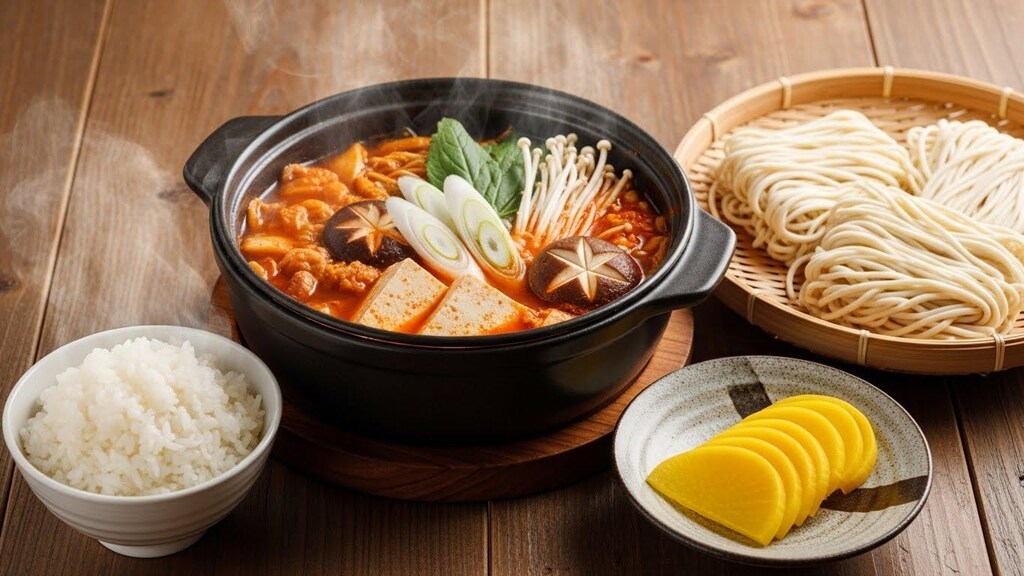 摩訶不思議食堂のチゲ鍋セット