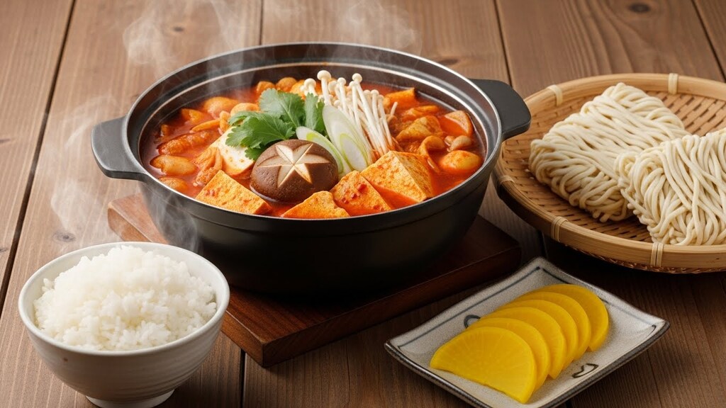 摩訶不思議食堂のチゲ鍋セット