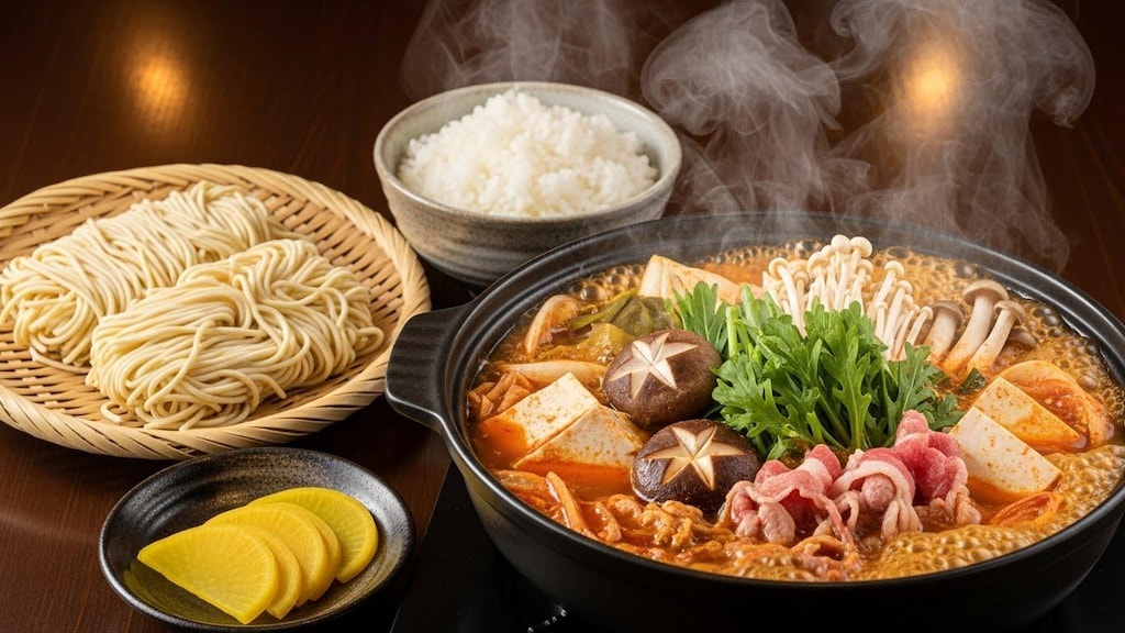 摩訶不思議食堂のチゲ鍋セット