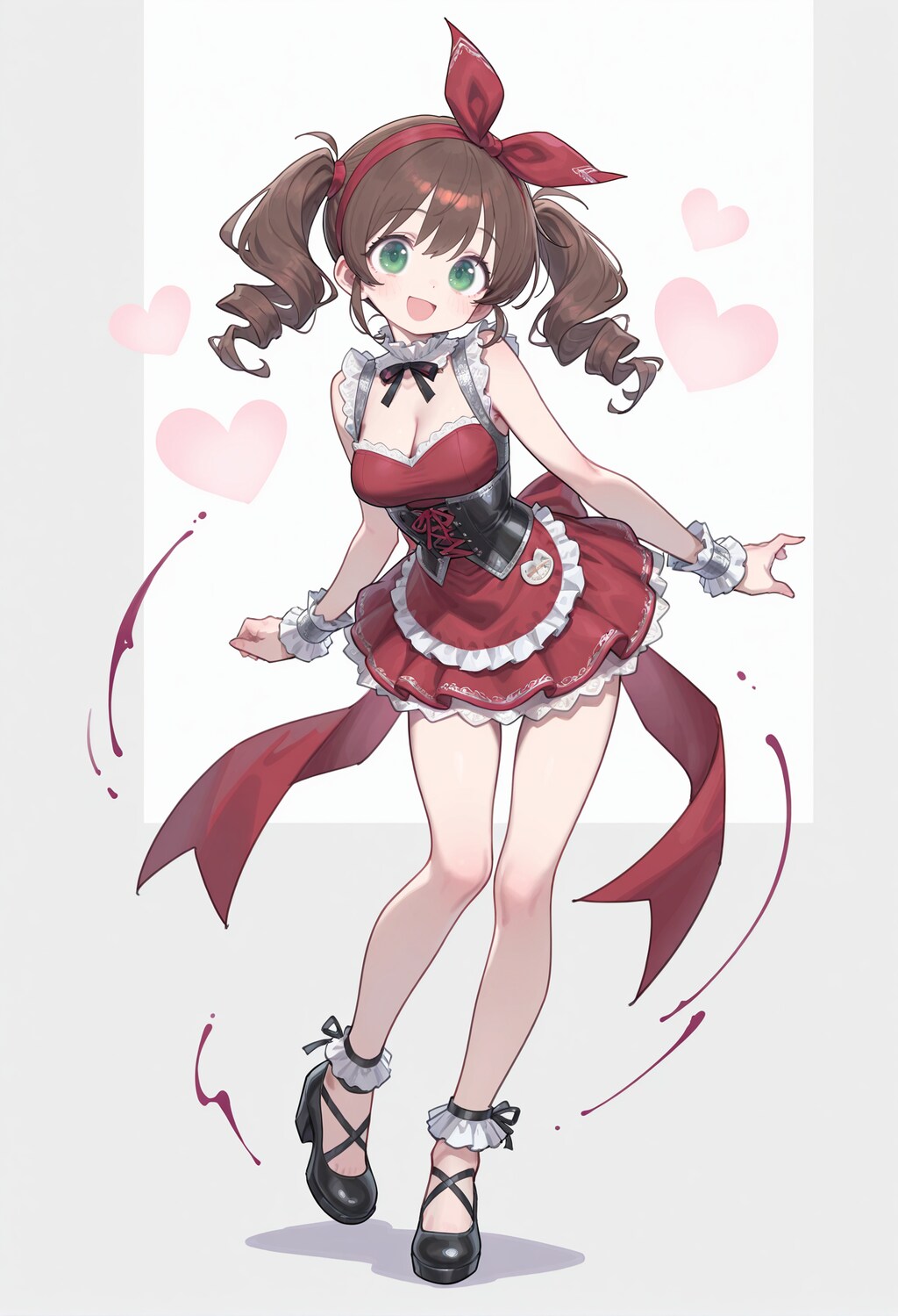 赤いドレスの少女2