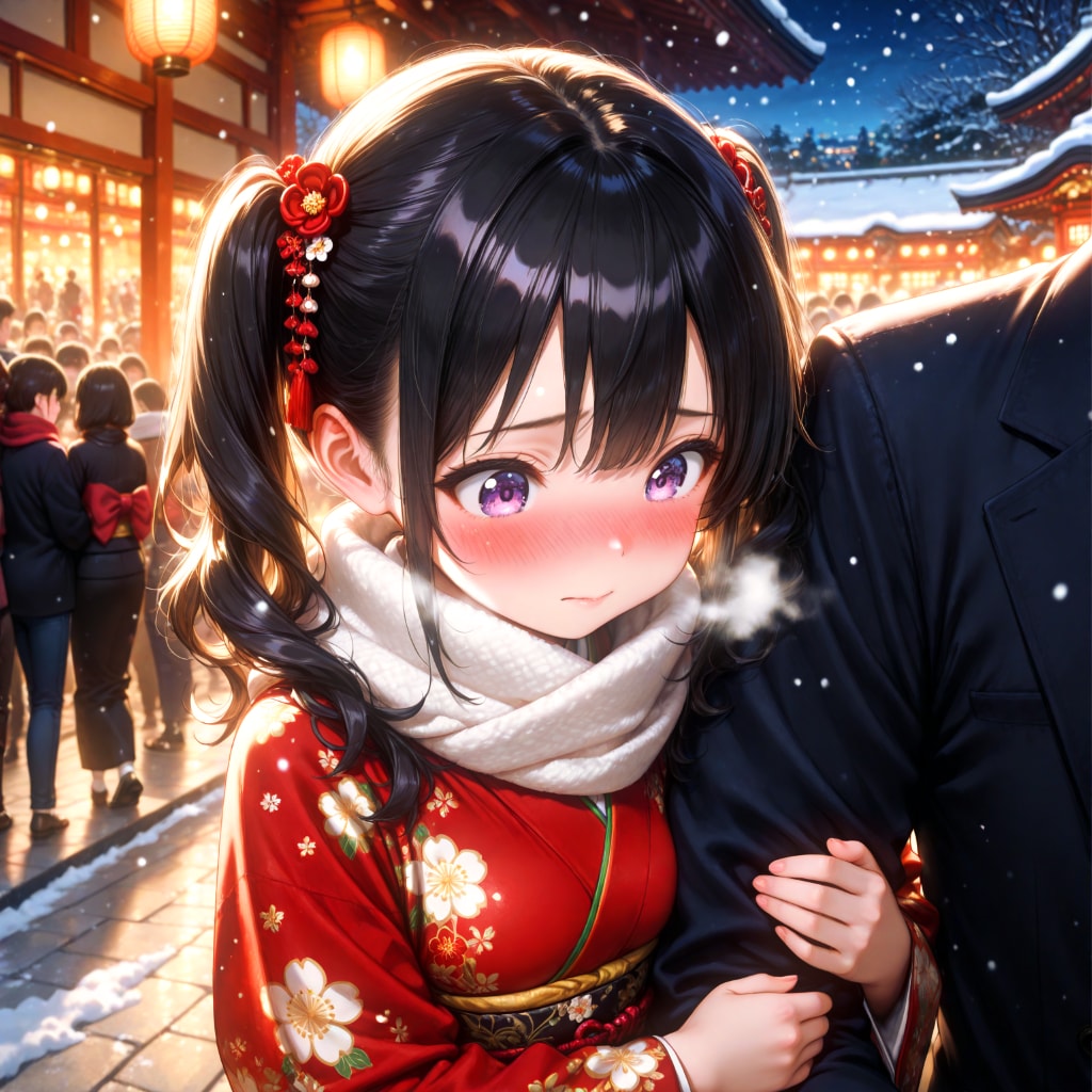 後輩ちゃんと二年参り