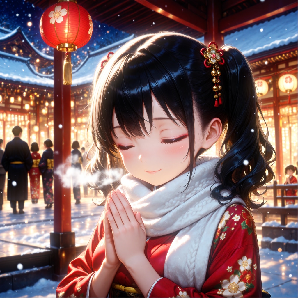 後輩ちゃんと二年参り