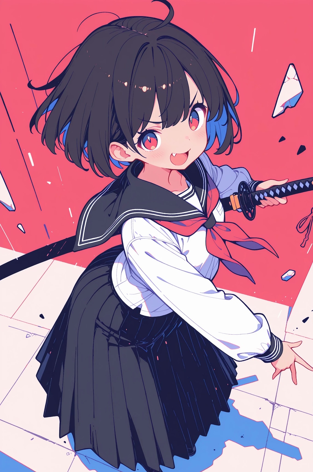 セーラー服と刀