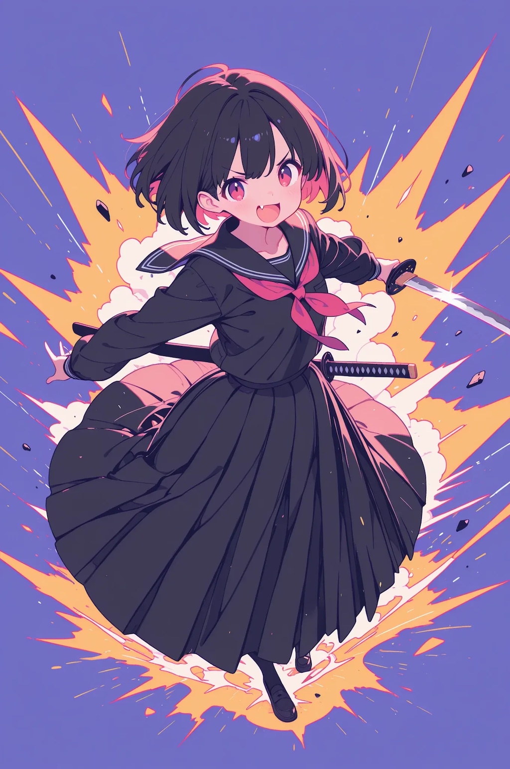 セーラー服と刀