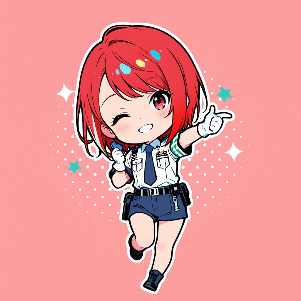 chibi Police Phoenix | の人気AIイラスト・グラビア