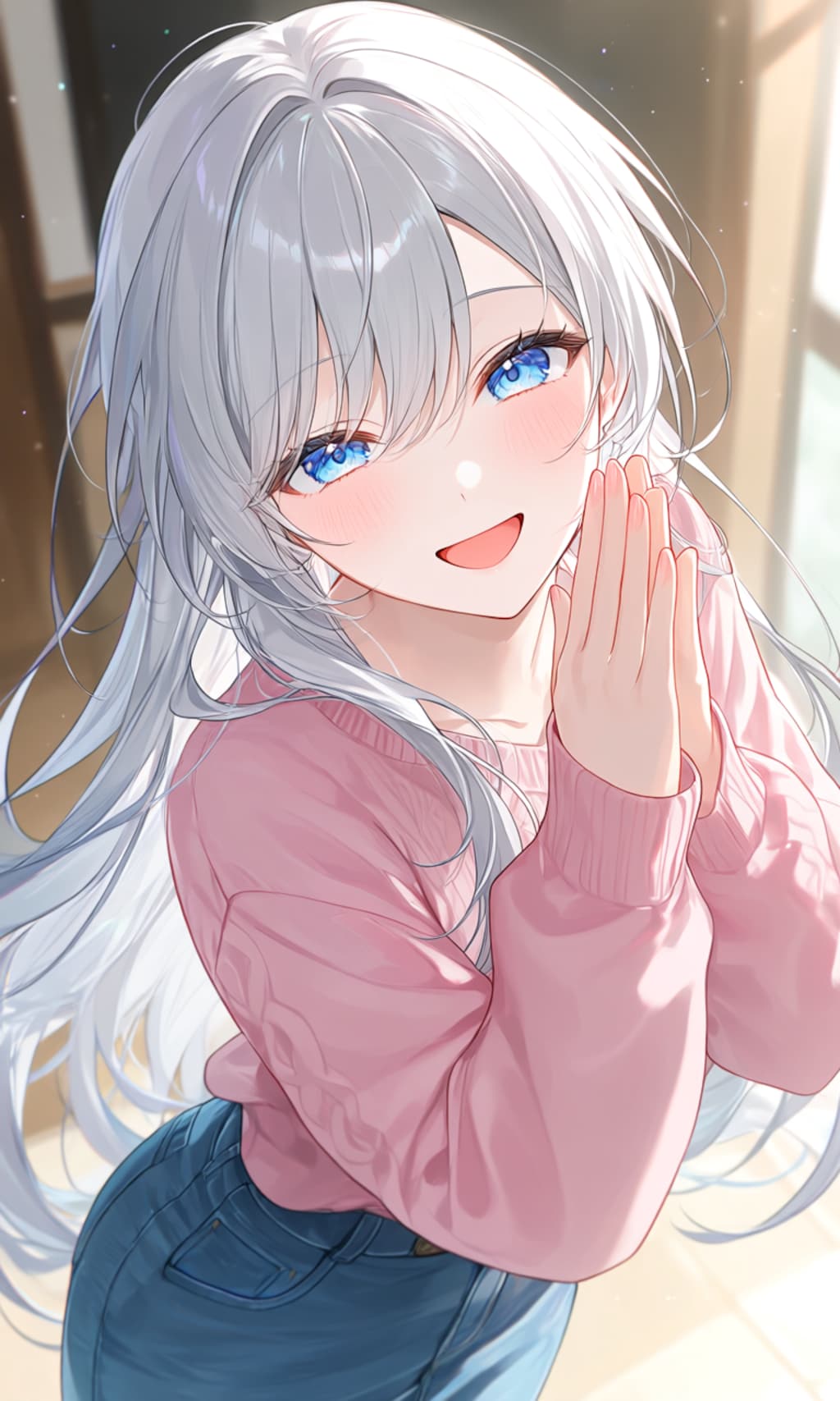 合掌する少女②