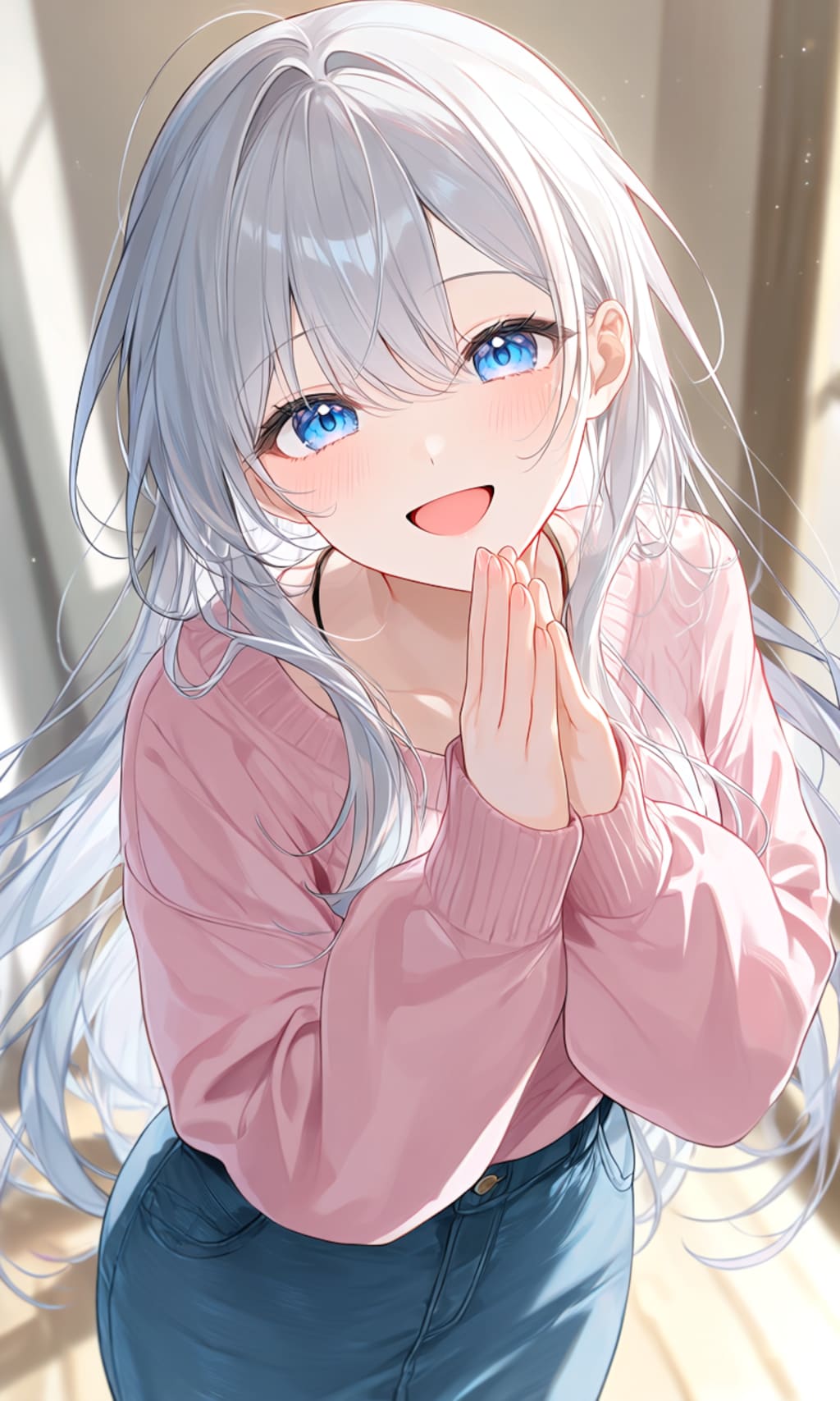 合掌する少女②