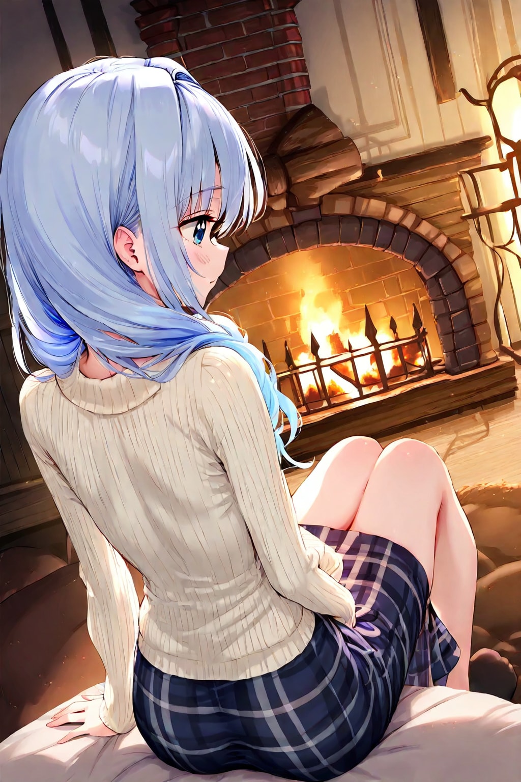 暖炉ってずっと見てられるよね… | の人気AIイラスト・グラビア