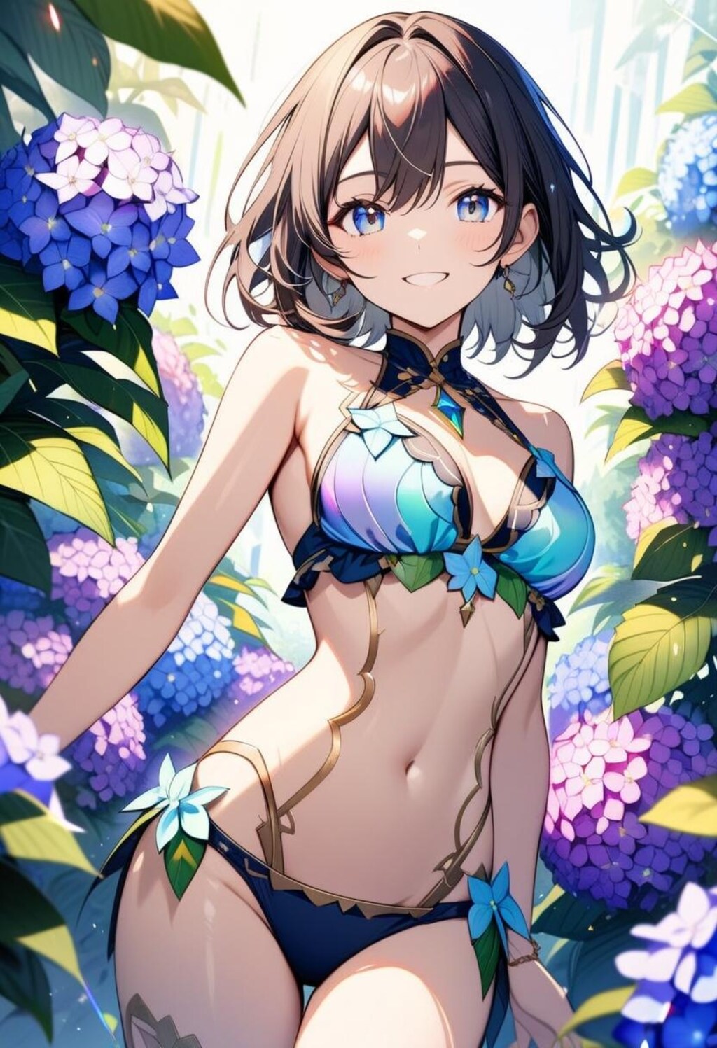 紫陽花ビキニ